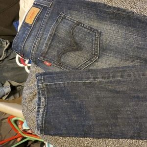 Pair of Levi's Curvy cut 528 jeans, size 11, dark blue